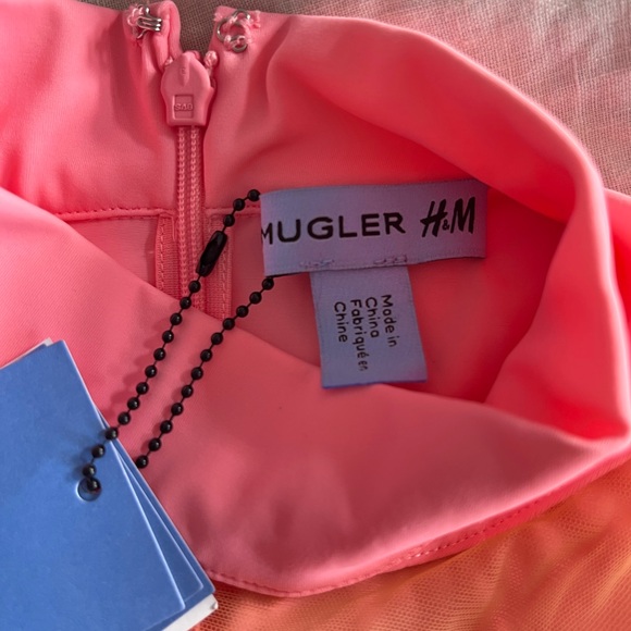 Mugler for H&M Mesh Panelled Mini Dress - Picture 7 of 10